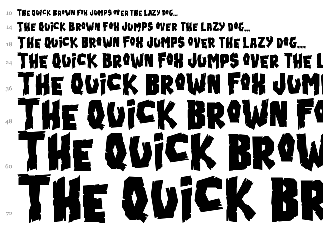 Blood'n Guts font waterfall